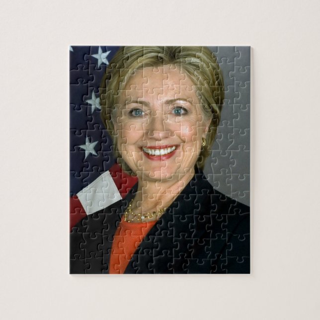 Quebra-cabeça Retrato Oficial de Hillary Clinton (Vertical)