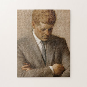 Quebra-cabeça Retrato Oficial John F Kennedy