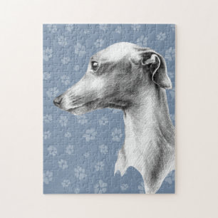 Quebra-cabeça Retrato para o cão de bico branco italiano