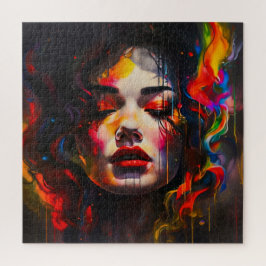 Quebra-cabeça Retrato Surreal Negrito