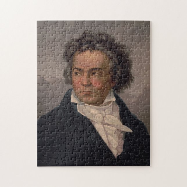Quebra-cabeça Retrato Vintage de Ludwig van Beethoven (1870) (Vertical)