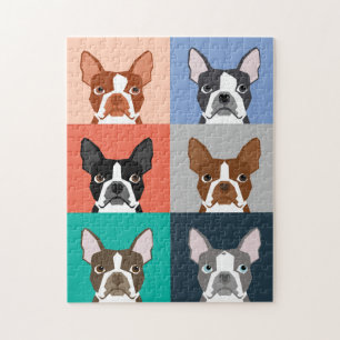 Quebra-cabeça Retratos de Boston Terrier
