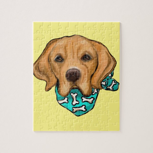 Quebra-cabeça Retriever de ouro (Vertical)