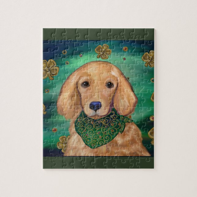 Quebra-cabeça Retriever Dourado (Vertical)