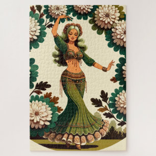 Quebra-cabeça Retro Belly Dancer