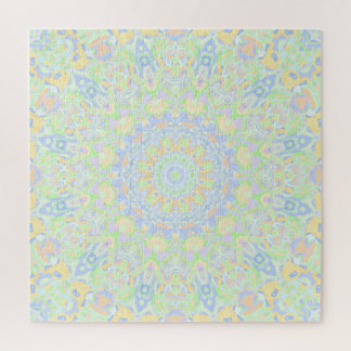 Quebra-cabeça Retro Boho Hippie Vintage Trippy Pastel Mandala