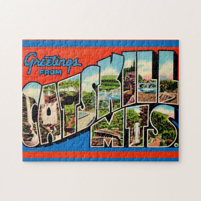 Quebra-cabeça Retro Catskill Mtns 11x14 (Horizontal)