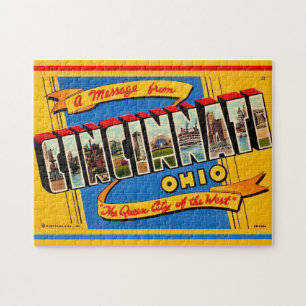 Quebra-cabeça Retro Cincinnati Saudação