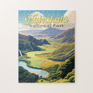 Quebra-cabeça Retro da Ilustração do Parque Nacional de Haleakal