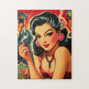 Quebra-cabeça Retro Oriental Girl