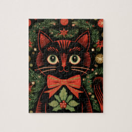 Quebra-cabeça RetroXmasCat 