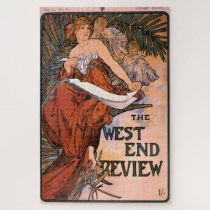 Quebra-cabeça Revisão do extremo oeste por Alphonse Mucha
