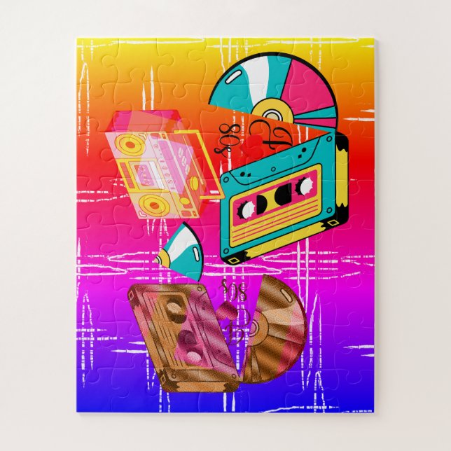 Quebra-cabeça Rewind Reality Quebra-cabeça: Remix Assembly 80s (Vertical)