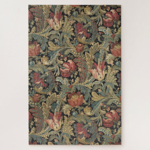 Quebra-cabeça Rich Floral Tapeçaria Brocade Antique Clássica