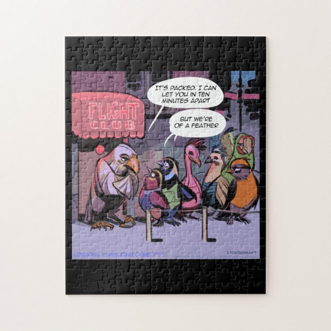 Quebra-cabeça Rick London "Pássaros da Mesma Espécie" Puzzle com (Vertical)