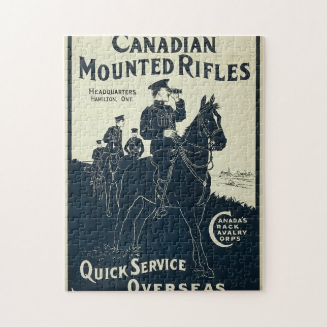 Quebra-cabeça Rifles Montados Canadenses (Vertical)