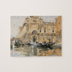 Quebra-cabeça Rio dei Mendicanti, Veneza de John Singer Sargent