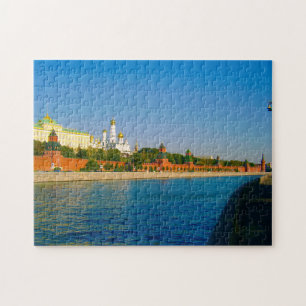 Quebra-cabeça Rio Moscou Rússia, Arquitetura do Kremlin, Moskva