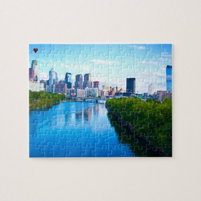 Quebra-cabeça Rio Schuylkill Filadélfia (Horizontal)