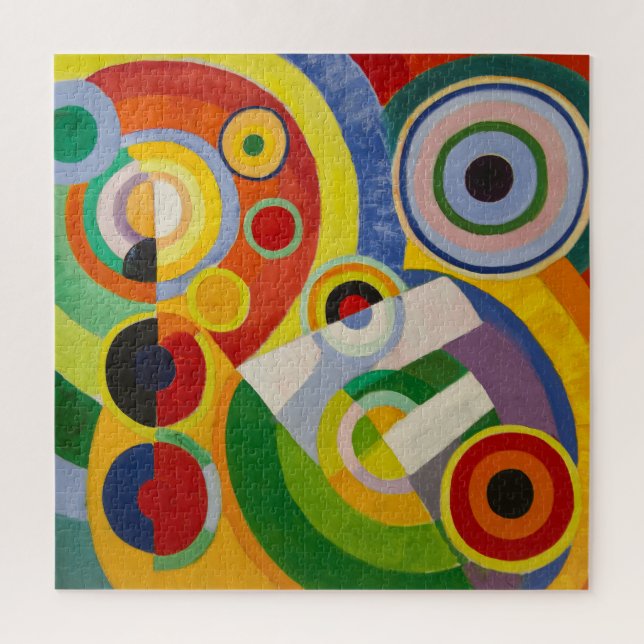 Quebra-cabeça Ritmo, Alegria de Viver | Robert Delaunay | (Vertical)