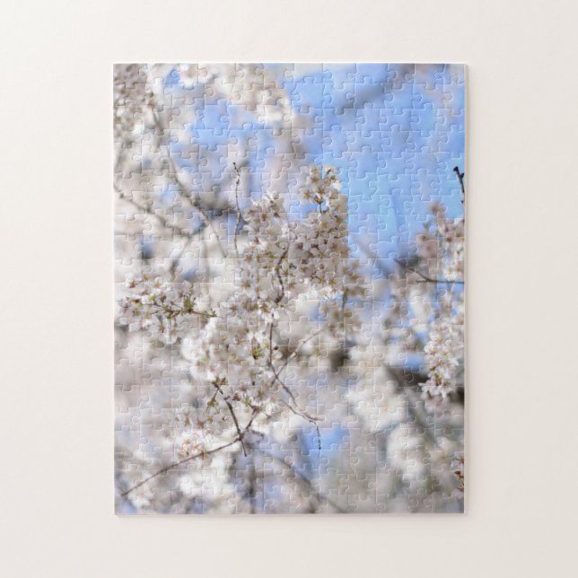 Quebra-cabeça Riverside Park Primavera Cherry Blossoms Nova Iorq (Vertical)