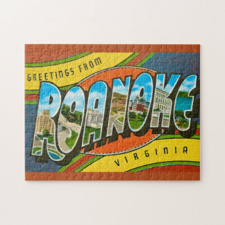 Quebra-cabeça Roanoke, VA Antigo 11x14