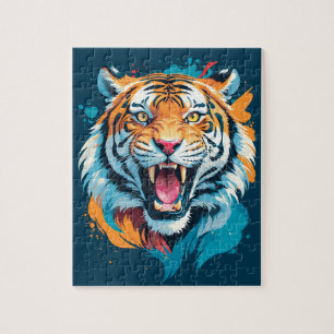 Quebra-cabeça Roaring Tiger Face
