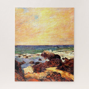 Quebra-cabeça Rochas e Mar por Paul Gauguin,