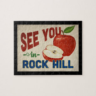 Quebra-cabeça Rock Hill South Carolina Apple - Viagens vintage