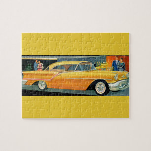 Quebra-cabeça Rocket 88 Oldsmobile dourado dos anos 50