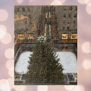 Quebra-cabeça Rockfeller Center Árvore de Natal NYC Xmas Quebra-