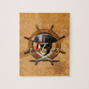 Quebra-cabeça Roda alegre do pirata de Roger