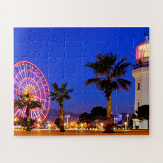 Quebra-cabeça Roda-gigante e farol