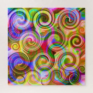 Quebra-cabeça Rolagem Abstrato geométrico pastel