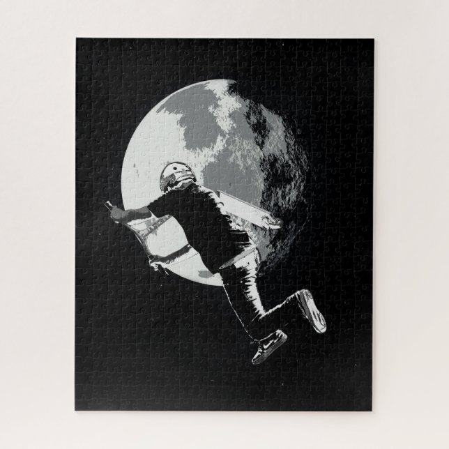 Quebra-cabeça Rolando a lua - Caça ao Patinete do chicote (Vertical)