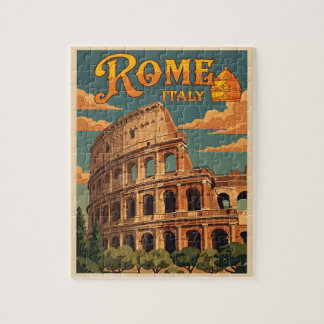 Quebra-cabeça Roma Itália Colosseum Viagem Vintage