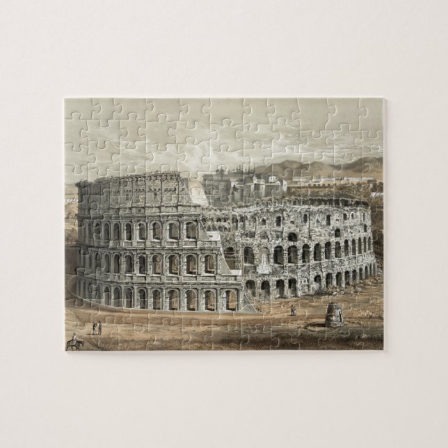 Quebra-cabeça Roman Coliseum Vintage Art (Horizontal)
