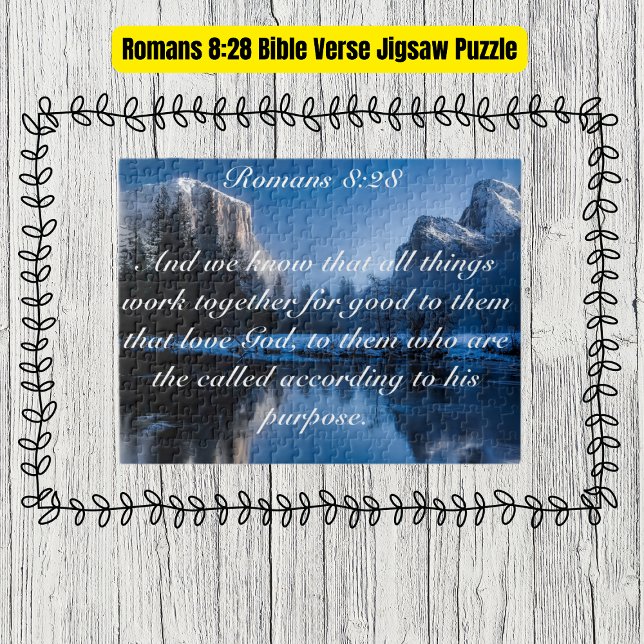 Quebra-cabeça Romanos 8:28 Bíblia Verso (Romans 8:28 Bible Verse Jigsaw Puzzle
)