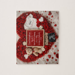 Quebra-cabeça Romantic baby reveal pregnancy announcement gift 