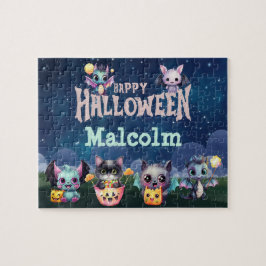 Quebra-cabeça Rompecabeças Dragão de Halloween Nome Personalizad