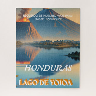 Quebra-cabeça Rompecabezas Honduras Yojoa Lake Retro poster