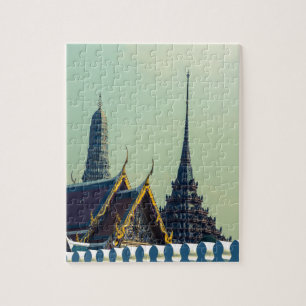 Quebra-cabeça Roofs of the Grand Palace in Bangkok Thailand