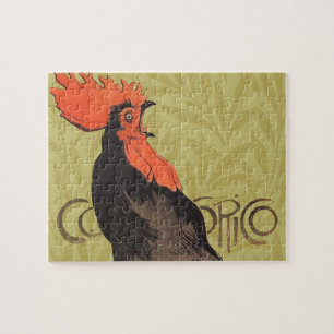 Quebra-cabeça Rooster Steinlen Cocorico Arte Francesa