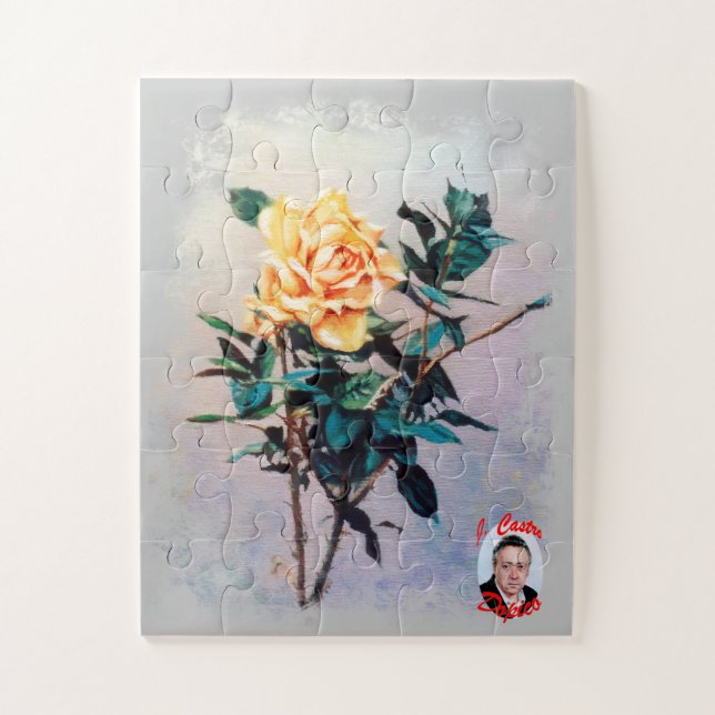Quebra-cabeça Rosa (Vertical)