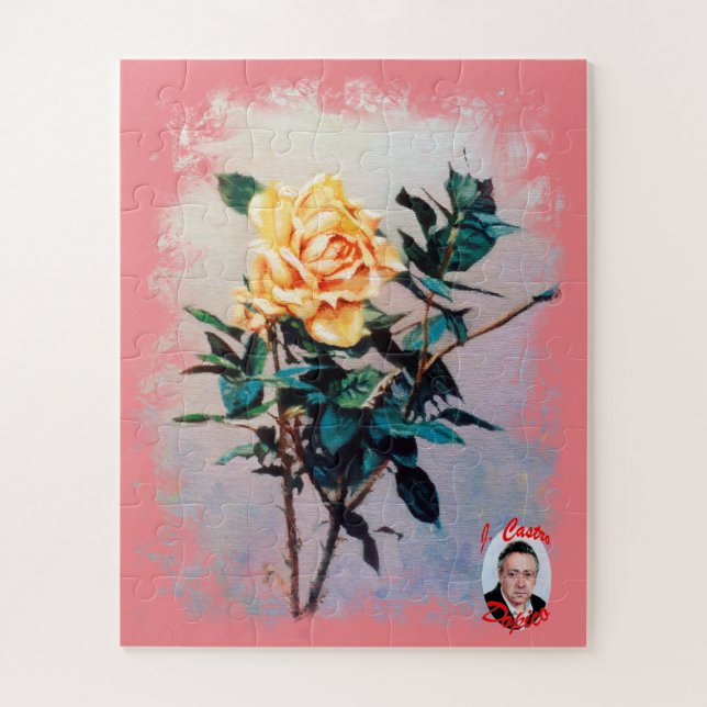 Quebra-cabeça Rosa (Vertical)