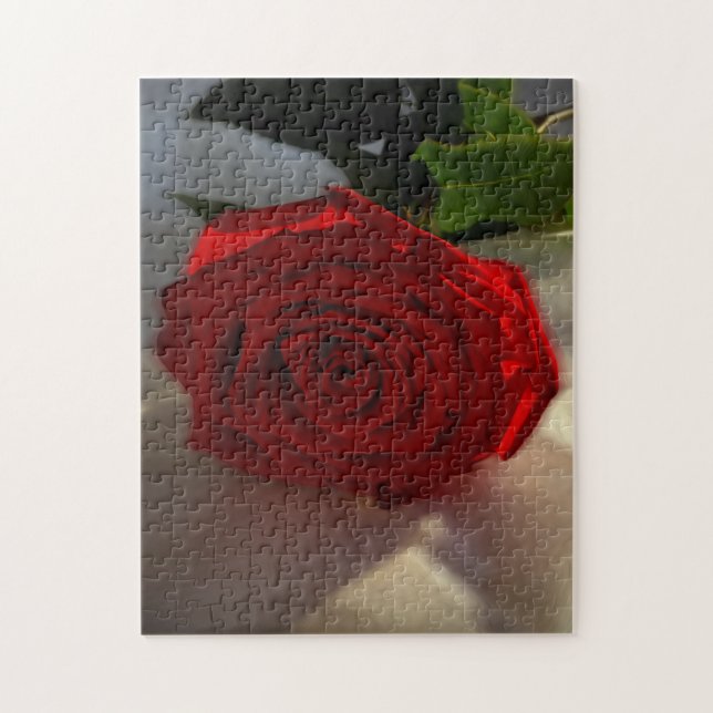 Quebra-cabeça rosa ao anoitecer (Vertical)