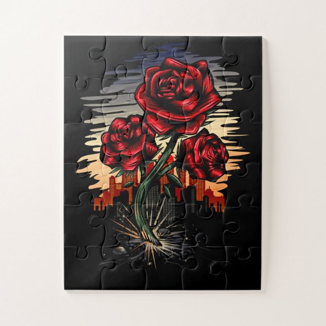 Quebra-cabeça Rosa ascensão (Vertical)