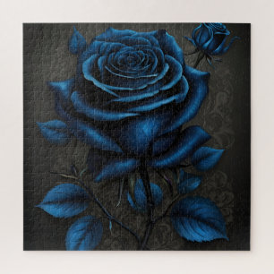 Quebra-cabeça Rosa Azul Profundo Meia-Noite
