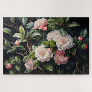 Quebra-cabeça Rosa Camellias