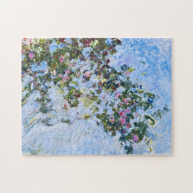 Quebra-cabeça Rosa Claude Monet Fine Art (Horizontal)